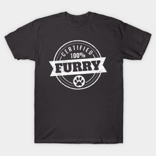 100% Certified Furry T-Shirt
